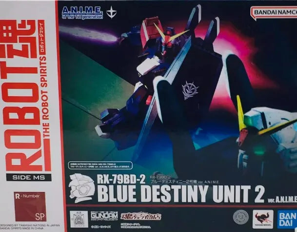 In Stock Bandai Robot Spirits Gundam Side Story Rx-79bd-2 Blue Destiny Unit 2 Collectible Action Figure For Anime Collectors Toy