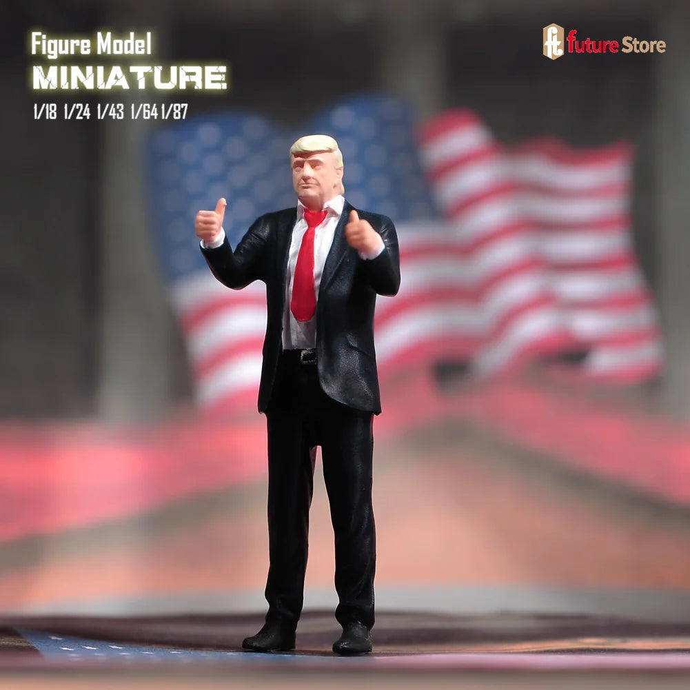 In Stock 1/87 1/64 1/43 1/24 1/18 Male President Bodyguard Miniature Figure Mini Diorama Resin Model Street Scene Prop Toy