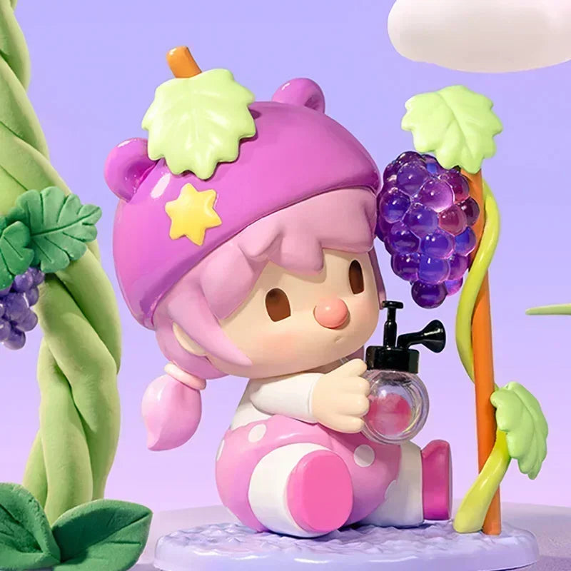 POP MART Сладък боб Плодов свят Приключенска серия Сляпа кутия Играчки Каваи Аниме Фигурка Изненада Мистериозна кутия Кукли Момичета Подарък