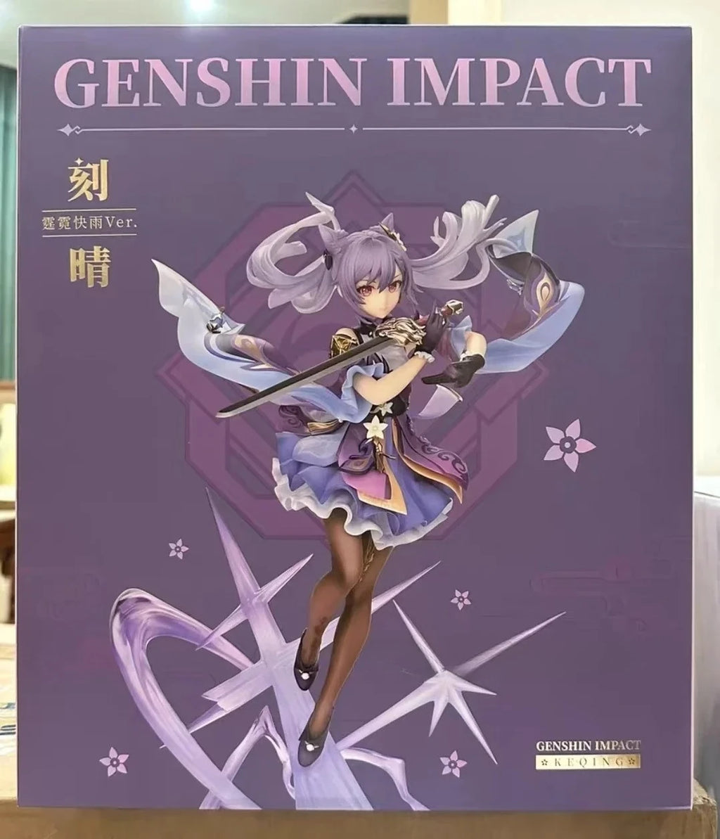 In Stock 【APEX/Genshin Impact】Keqing·Thunderstorm Quick Rain Ver.1/7 Static Figure Merchandise Genshin Anime Figure Model Toy