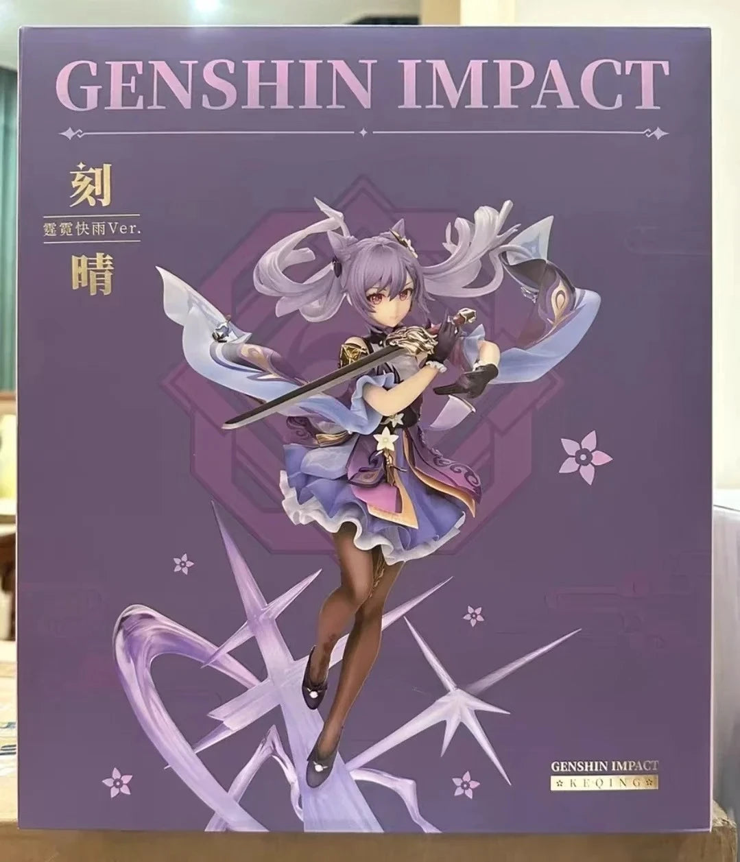 In Stock 【APEX/Genshin Impact】Keqing·Thunderstorm Quick Rain Ver.1/7 Static Figure Merchandise Genshin Anime Figure Model Toy