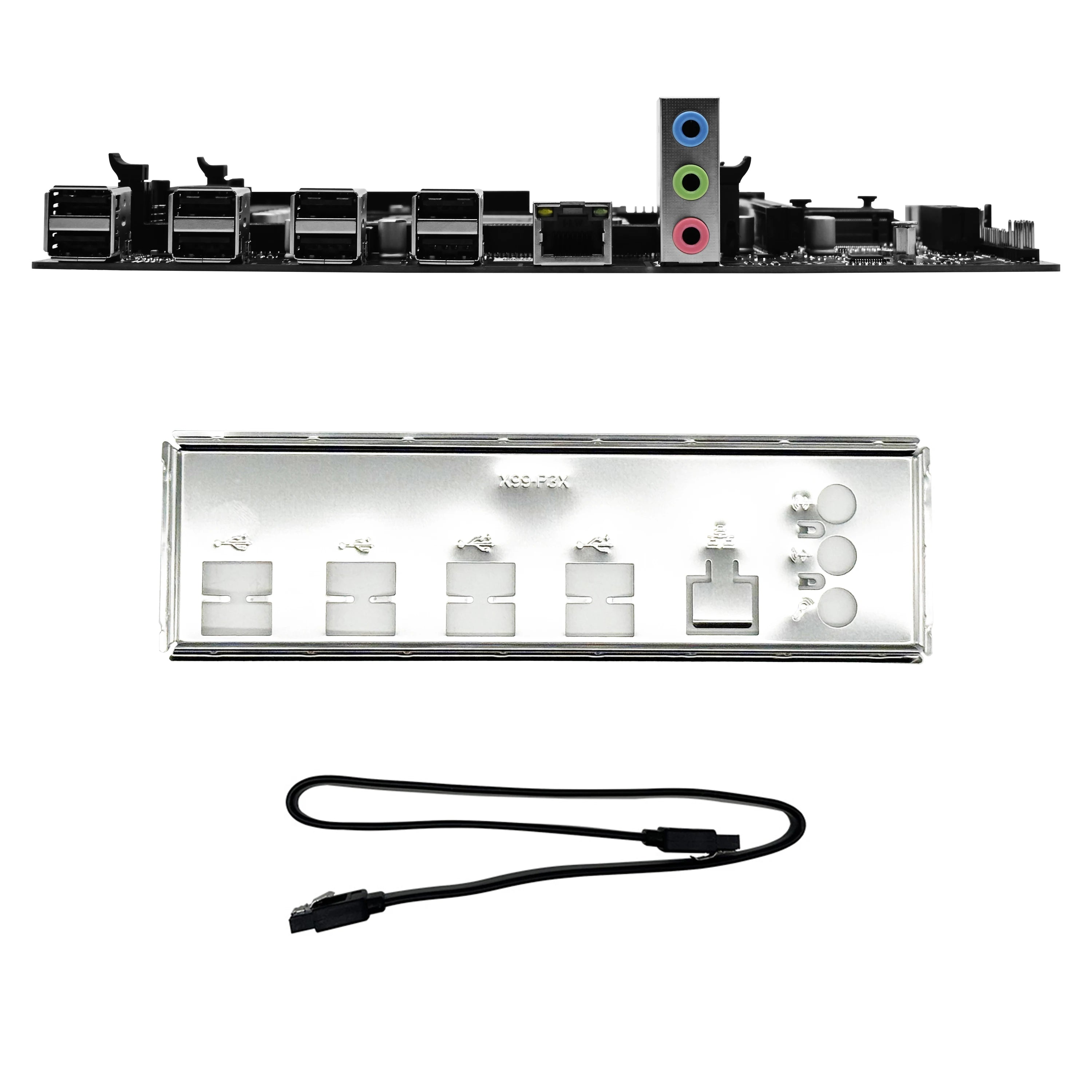 ZSUS X79 Motherboard Set Kit With Intel LGA2011 Xeon E5 2630 V2 CPU DDR3 1*16GB ECC RAM Memory Support M.2 NVME Slot