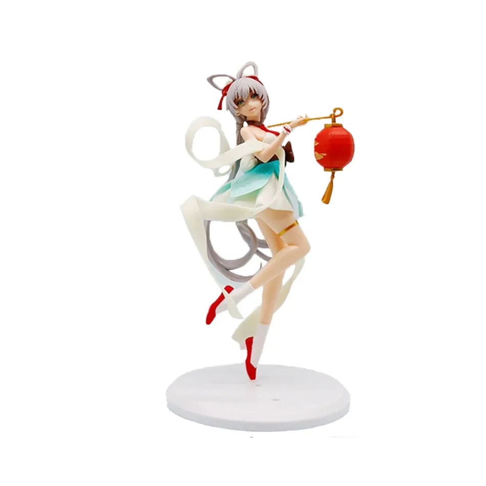 New 22cm Anime Hatsune Miku Figure Sexy Character Ornaments white pink chair Kawaii Car Decoration Collectible Model gift
