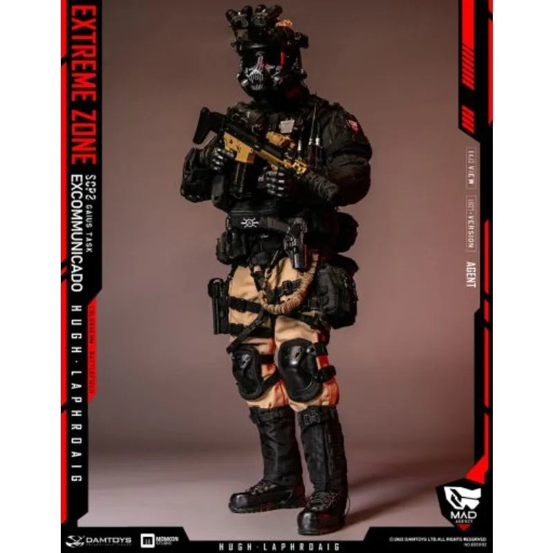 DAMTOYS Original EBS002 Original Story Collected Doll Extreme War Zone Agent Hugh Laffer Finished Product MobileSoldier ModelToy