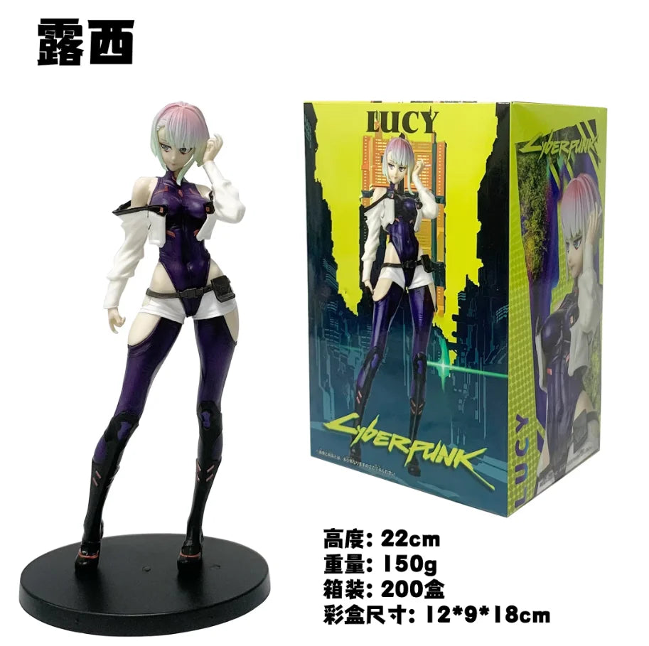 16CM Anime Game Cyberpunk: Edgerunners Rebecca Figure Desktop Decorations Model Toy Lucy Collection David Martinez Aciton Figure