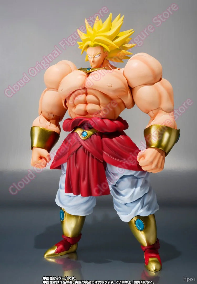 In Stock 100% Original Bandai S.H.Figuarts Broly 40th Anime PVC 22cm Action Figure Collectible Model Toys Decoration