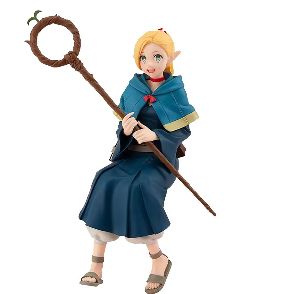 Köstlich im Dungeon Marcil Donato Anime-Mädchen-Statue Dungeon Food Leo Stouten Actionfigur Modell Sitzpuppe Spielzeug Geschenk