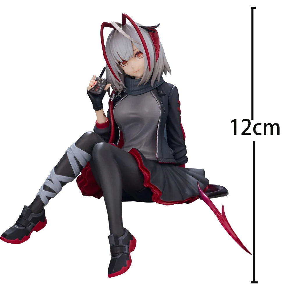 Anime-Spielfigur W Bewaffnete Figur Schöne Mädchenfigur Manga-Puppe W Actionfigur Sitzende Pose Statue Sammlung Modell Spielzeug Geschenk