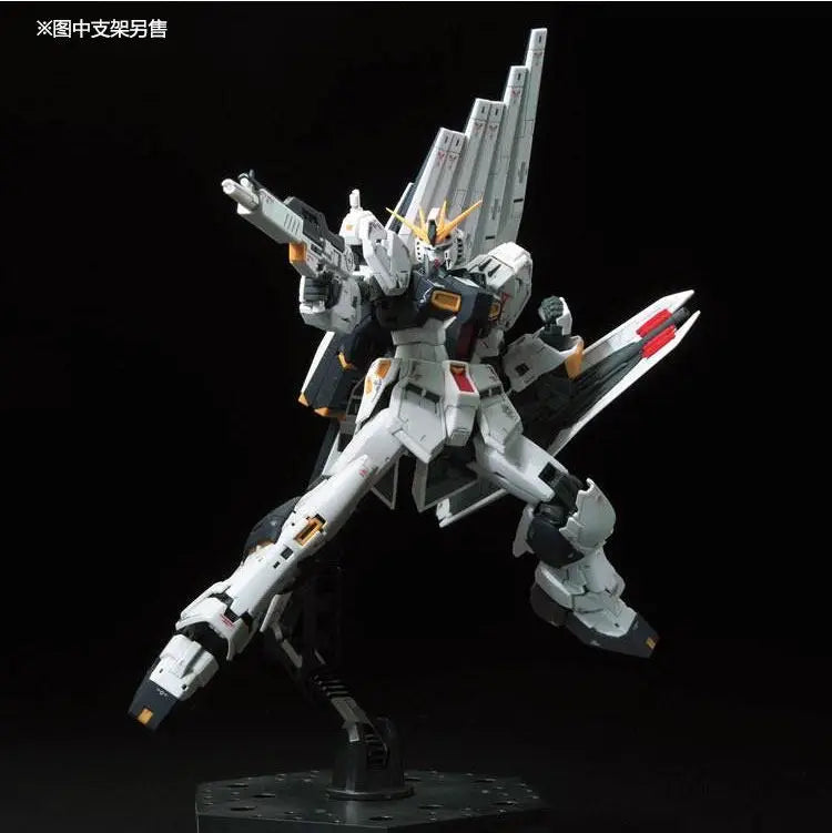 Bandai Genuine GUNDAM RG 32 1/144 Action Anime Figure RX-93 V GUNDAM Assemble Toy for Boys Girls Kids Gift Collectible Model