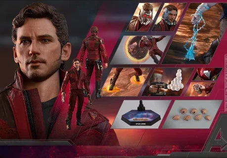 Hot Toys Mms539 Star Lord 1/6 Movable Action Figure Avengers Infinity War Collectible Model Doll Gift For Toy Collectors Gift