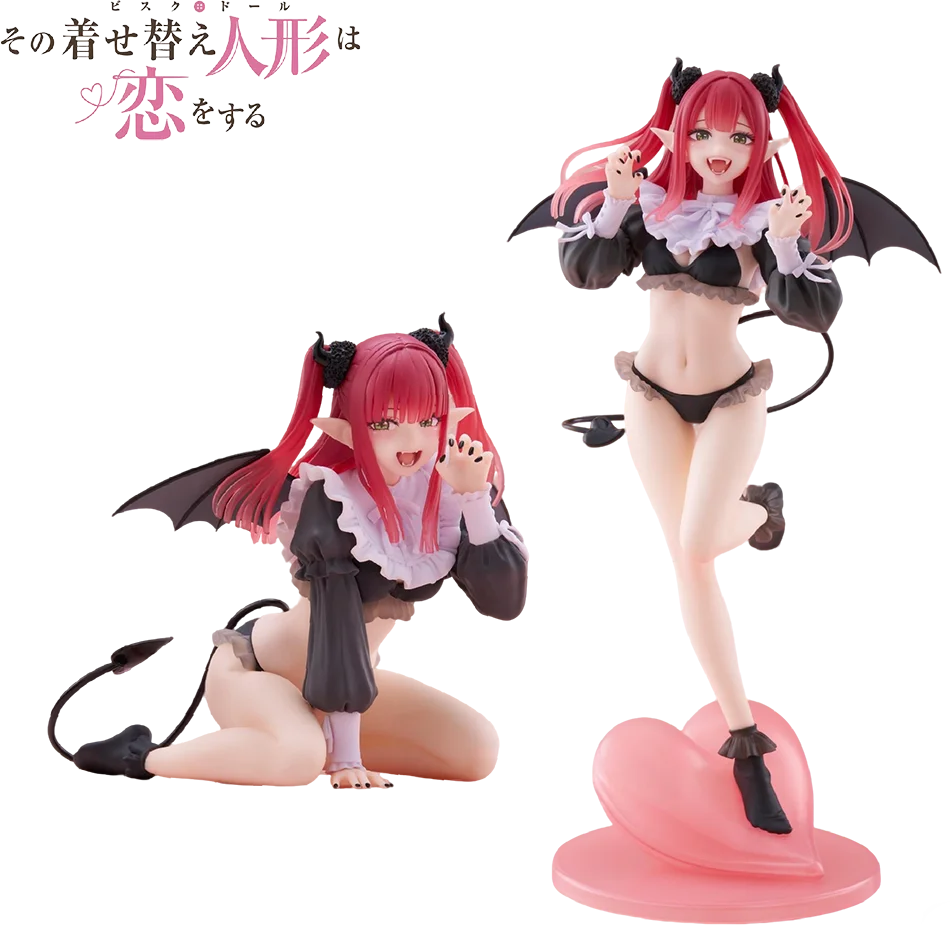 2 Stück My Dress-Up Darling Kitagawa Marin Liz Ver. Anime PVC Actionfigur Sammlermodell Desktop-Dekoration Puppe Geburtstagsgeschenk