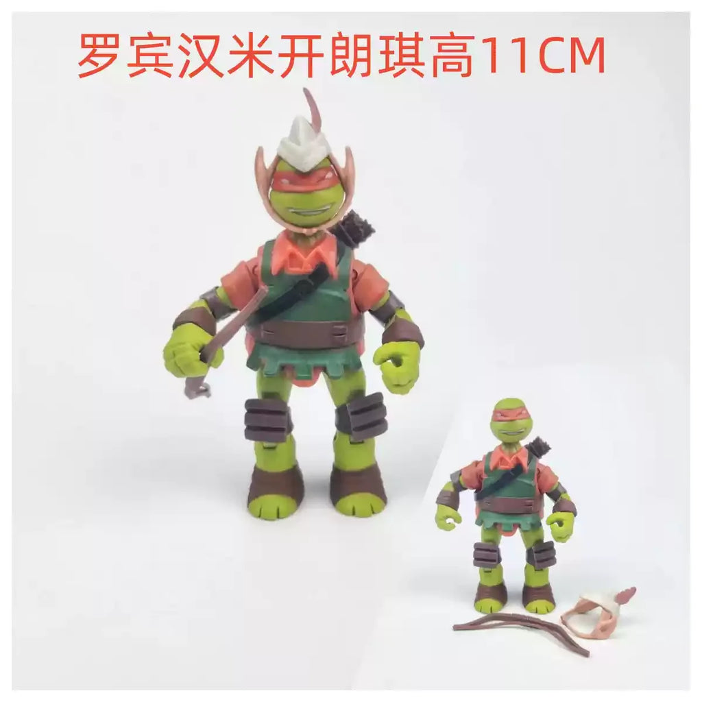 Playmates Turtles Action Figure Puppet Horse Motorcycle Rhinoceros Tiger Scene Models Anime Model Doll Desktop Decoration