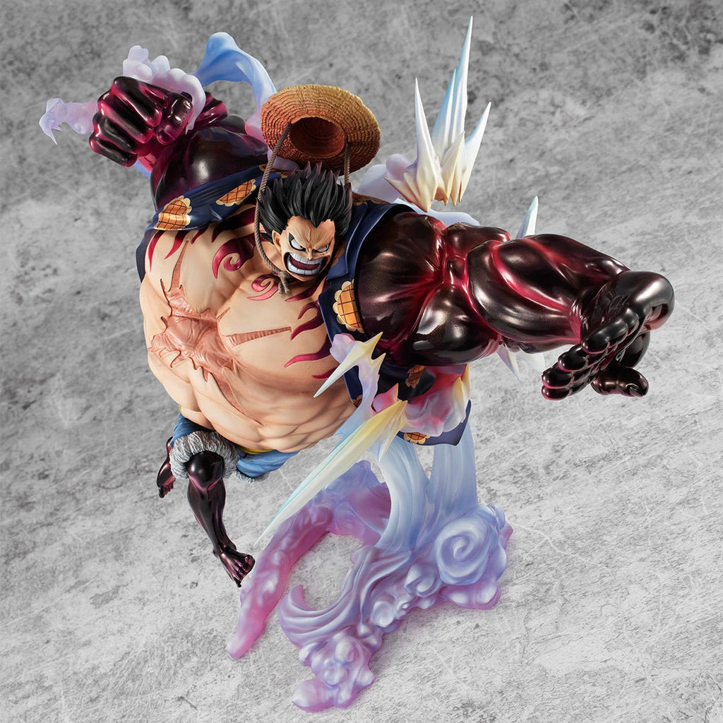 В наличност One Piece Monkey D. Luffy Gear 4 Bouncy Man Megahouse POP SA-MAXIMUM Колекционерски орнаменти Кутия Маркови играчки Подаръци