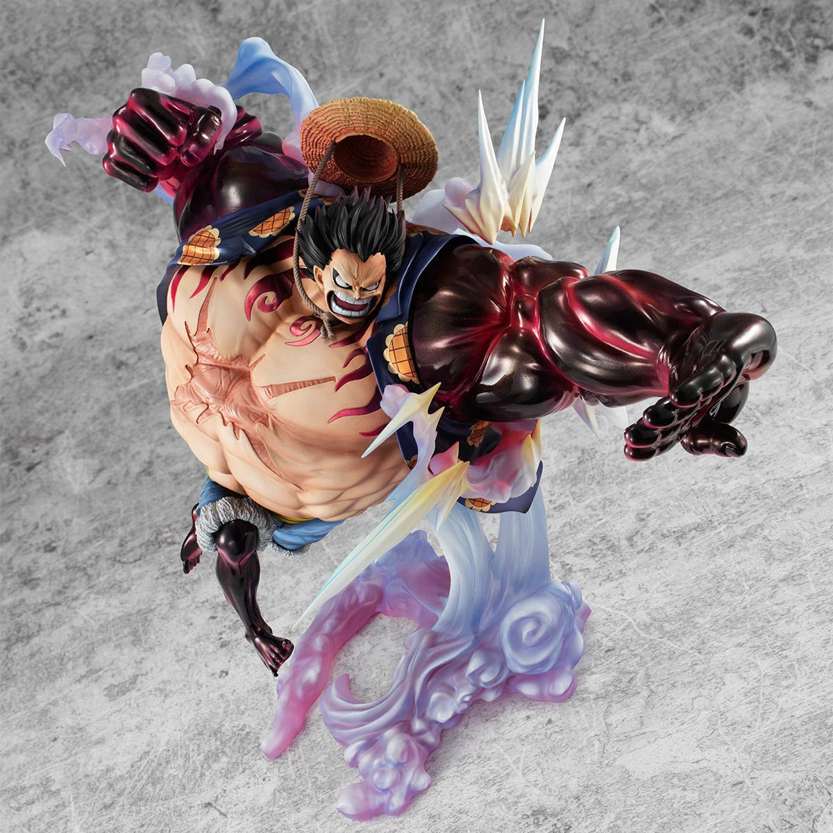 В наличност One Piece Monkey D. Luffy Gear 4 Bouncy Man Megahouse POP SA-MAXIMUM Колекционерски орнаменти Кутия Маркови играчки Подаръци
