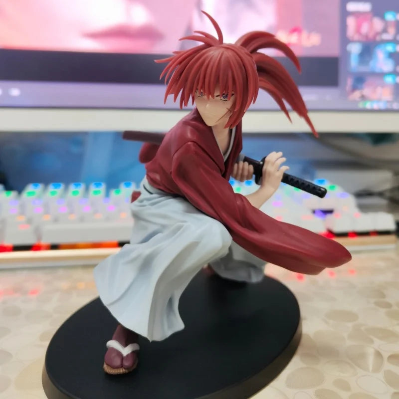 In Stock Genuine Rurouni Kenshin Figurines Anime Peripherals Desktop Ornaments Saito Hajime, Sagara Sanosuke Seta Sojiro Gifts