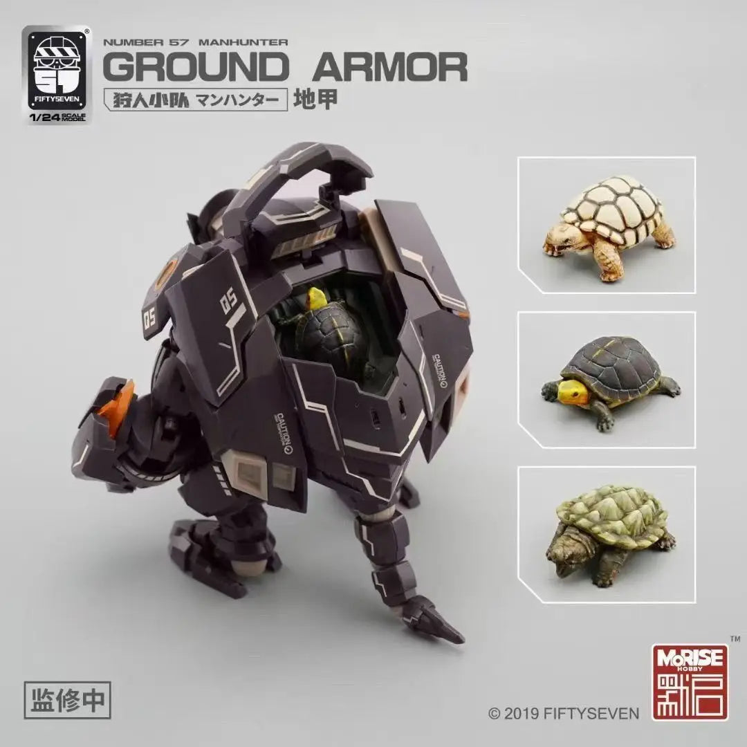 FIFTYSEVEN Number 57 No.57 Manhunter GROUND ARMOR PATINA Edition Turtle 1:24 Assemble Model in 3 Turtles Action Figures Toy Gift
