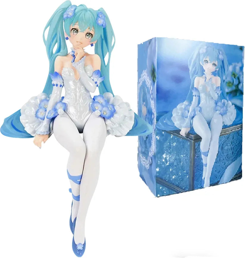 14cm Hatsune Miku Figure 2026 New Sakura & Flower Wedding Ver. Anime Action Figure PVC Collectible Model Toy for Otaku Gift