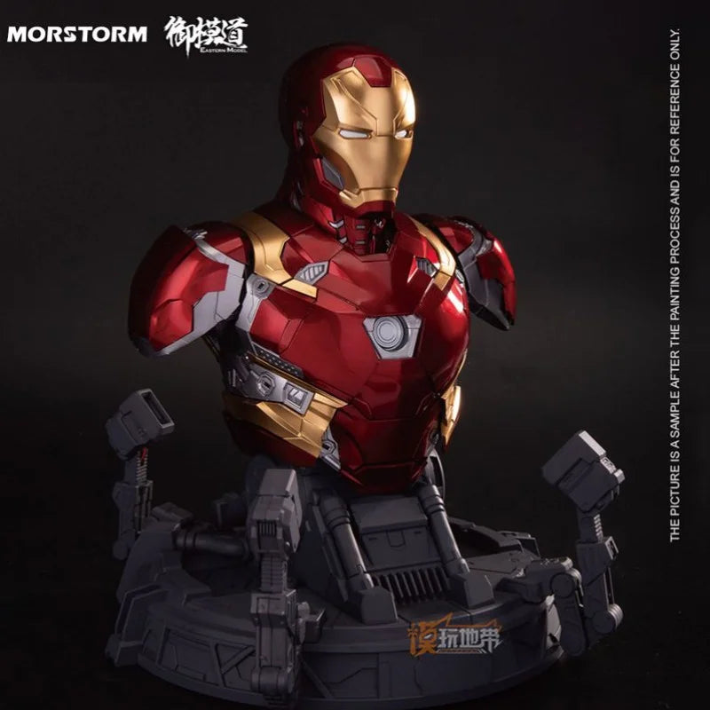 E-model Assembly Model Iron Man Mark Xlvi Mk46 Series Bust  Set Scale Plastic Model Kit Action Figure Toy Collection Model Gifts