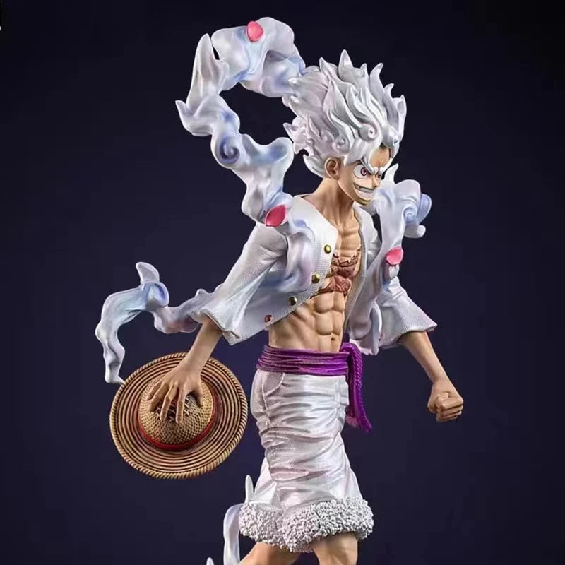 23cm One Piece Anime Pop Monkey D Luffy Action Figure Anniversary Model Gear 5 Nika Luffy Pvc Statue Doll Collection Toys Gift