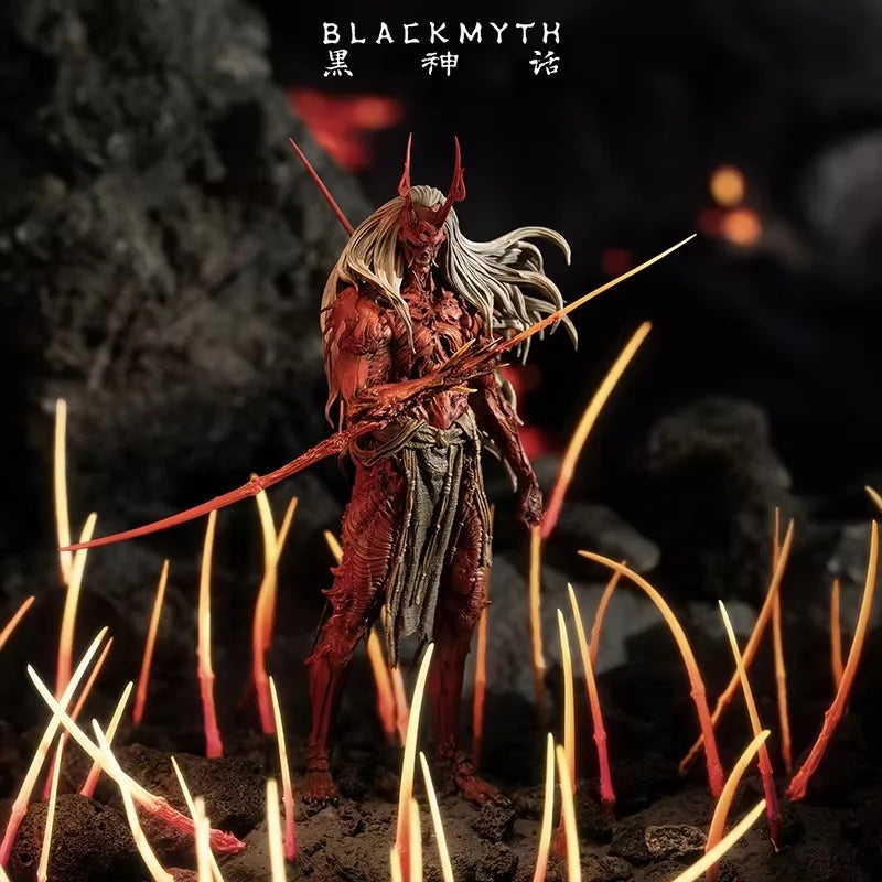 Black Myth Wukong 1/12 Collectible Action Figure Destined One Yaksha King Yan Huo Set Desktop Display For Game Collection Fans