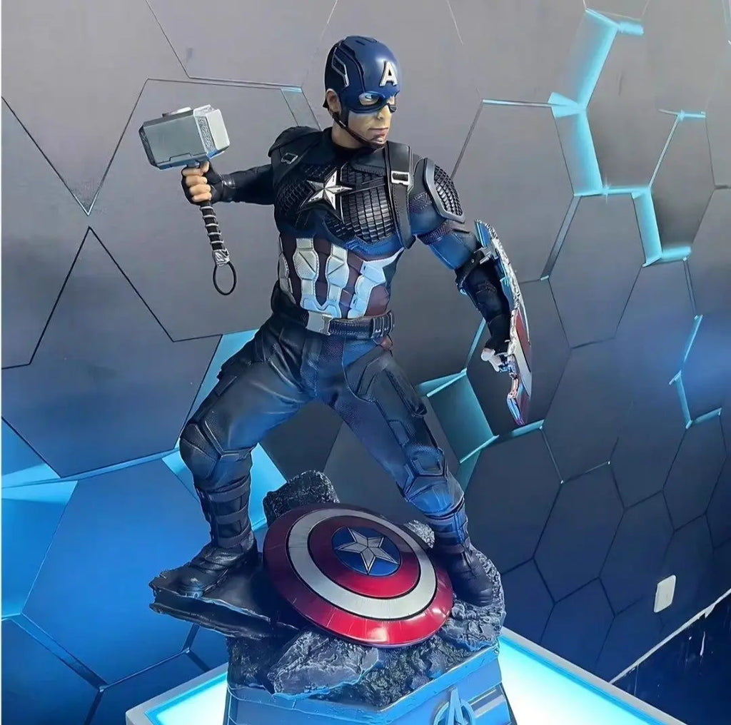 Marvel Captain America 1/6 Scale Scene GK Full Body Statue Collectible Model Decoration In Stock