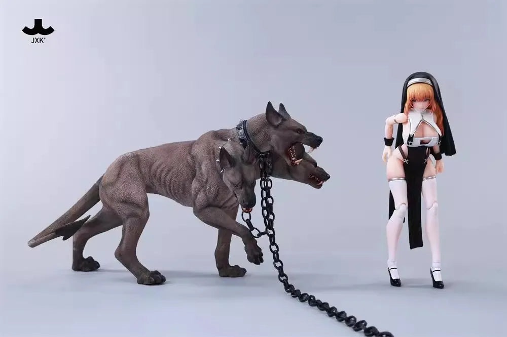22*11*13.5cm JXK JXK278 Bull2.0 Hell Three Headed Dog Animal Model 1/6 Scence Accessories Fierce Dog For 12" Action Figure Dolls