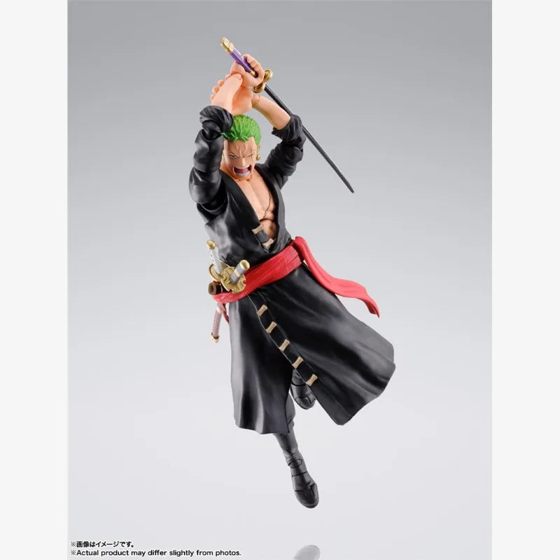 100%Original in Stock Bandai S.H.Figuarts ONE PIECE Roronoa Zoro Anime Character Model Toys Desktop Ornaments Collection Gifts