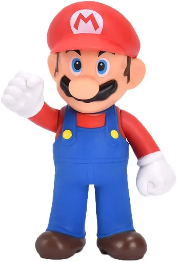 Super Mario Bros Action Figure Toys Toad Peach Luigi Yoshi Donkey Kong Wario Anime Model Ornaments For Children Birthday Gift