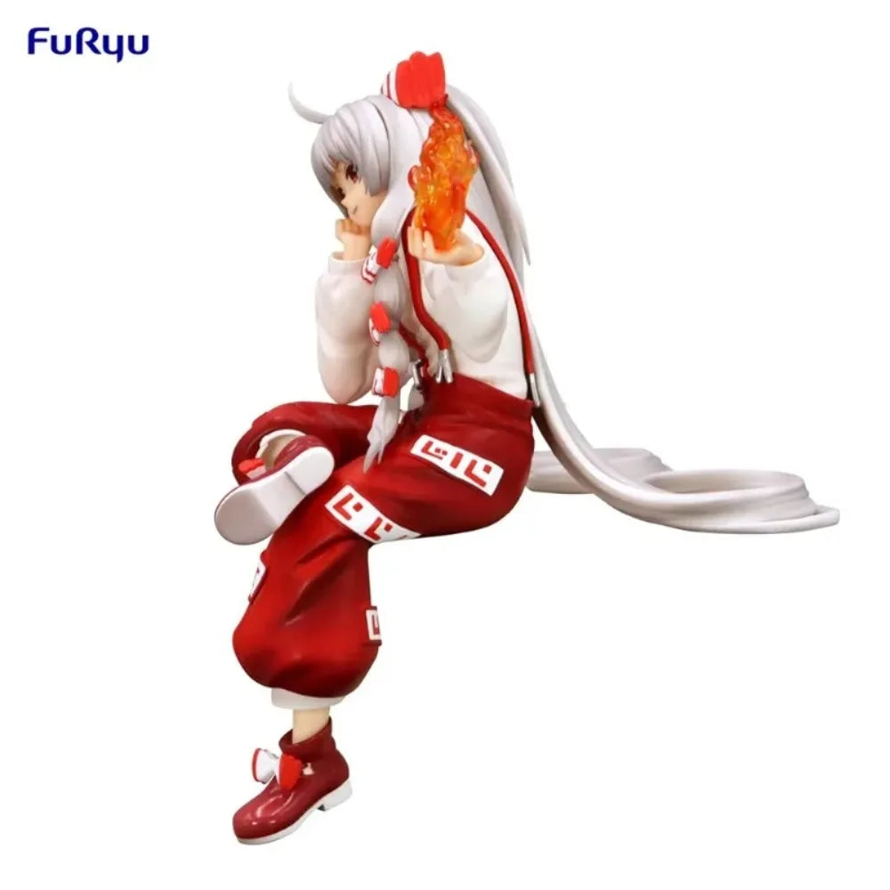 In Stock FuRyu Original Genuine Anime Touhou Project Huziwara No Mokou Noodle Stopper Figure 15cm Collections Model Toys Gift