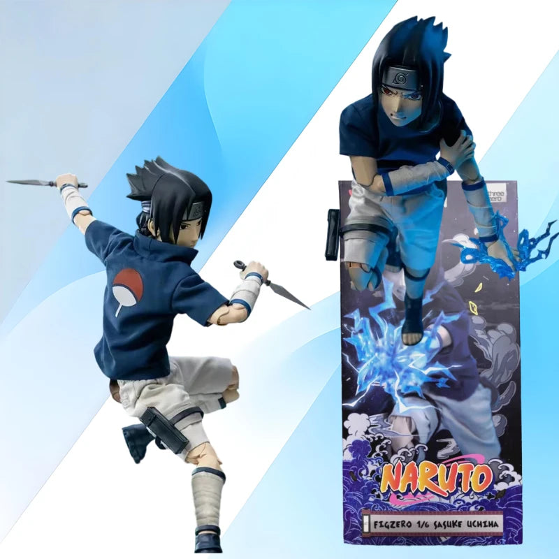 Original Threezero Naruto Sasuke Uchiha 1/6 in Stock Anime Action Figure Collection Model Toys
