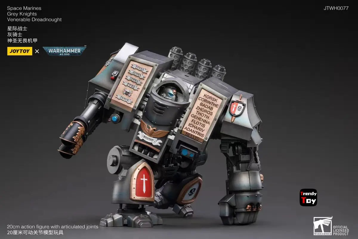 【JOYTOY】Warhammer 40K JTWH0077 Space Marines  Grey Knights Venerable Dreadnought 1/18 Action Figure Toys