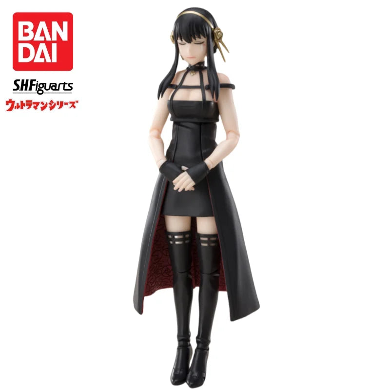 В наличност Bandai SH Figuart Оригинална кукла Spy X Family Yor Forger Чисто нова екшън фигурка в кутия Аниме герои Модел Гараж