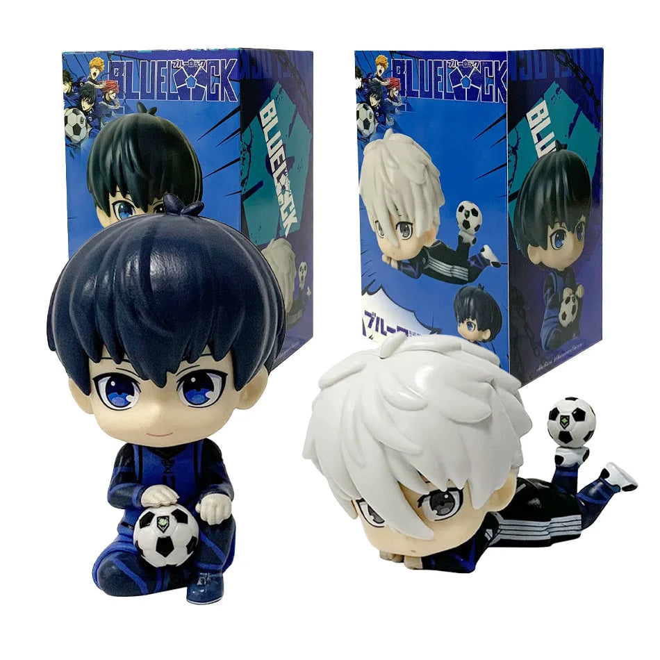 2026 New BLUE LOCK Action Figures Isagi Yoichi Nagi Seishiro Anime Figure Q Version Figurine PVC Collectible Model Kids Doll Toy