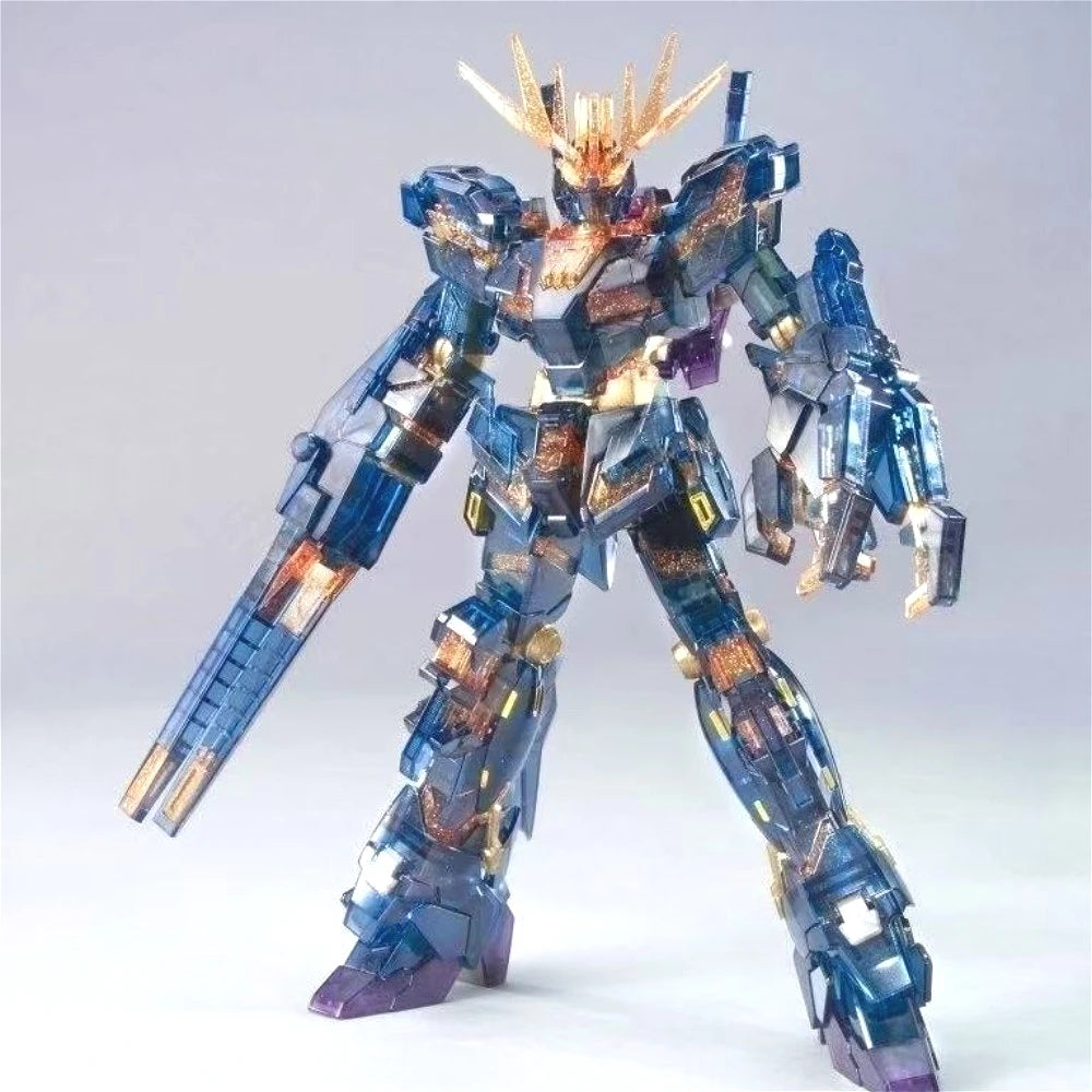 New XINGDONG Model 1/144 HG Unicorn Banshee Limited Color-transparent Theatrical Version Assembly Model Kit Action Figure Model
