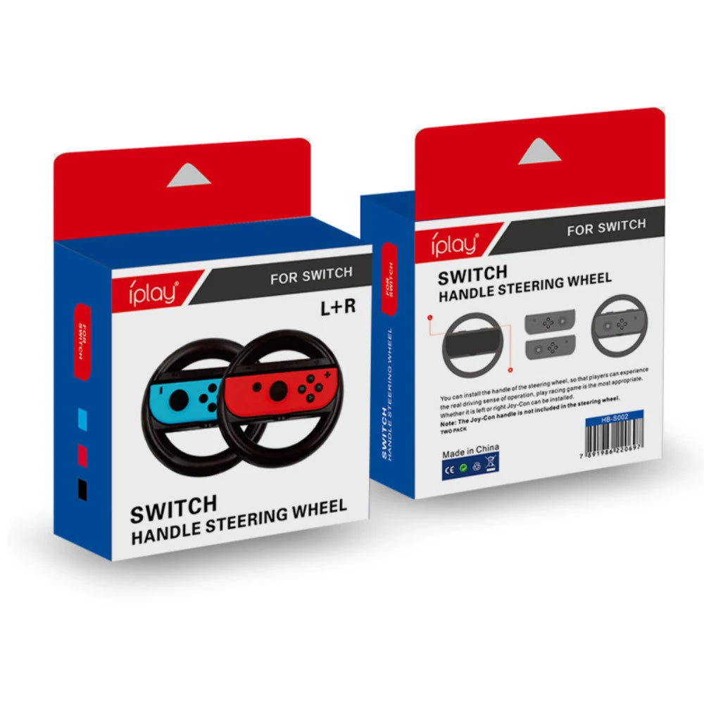 2pcs Racing Steering Wheel for Nintendos Nintend Switch Joy Pad Controller Handle Grips for Nitendo Switch Games ABS Material