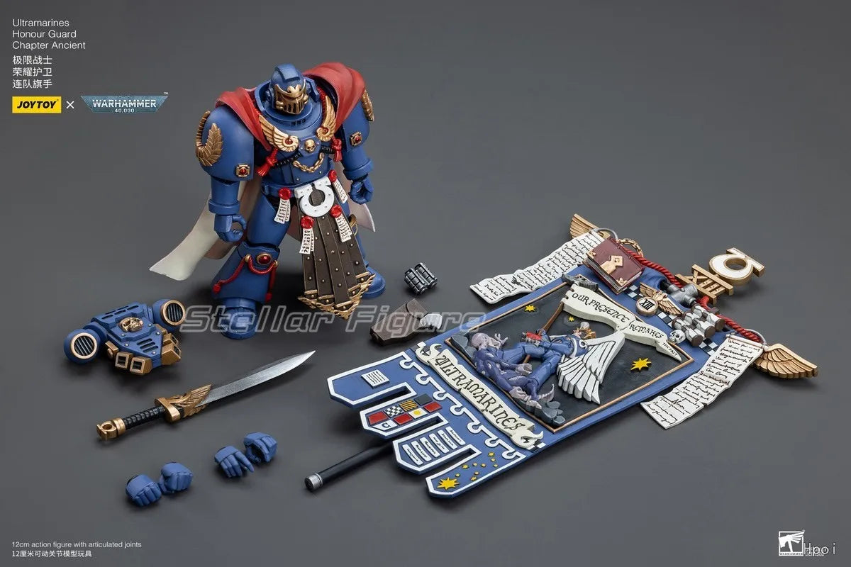 【SF】JOYTOY 1/18 Action Figure Ultramarines Honour Guard Chapter Ancient Model Toys Gifts Collection Ornaments
