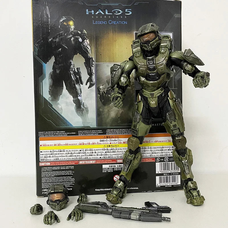 Play Arts KAI HALO 5 Guardians No.1 PVC Action Figure Re: Edit Halo Collectible Model Toy Bookshelf Ornament