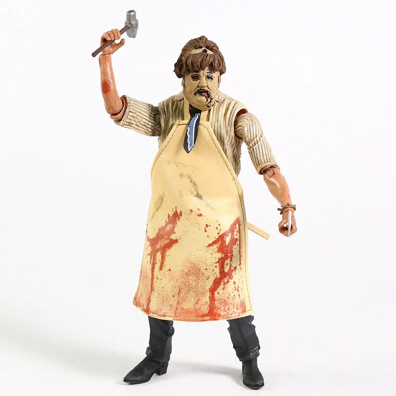 NECA Leatherface 7 Inches Action Figure with Accessories Model Figure Toy