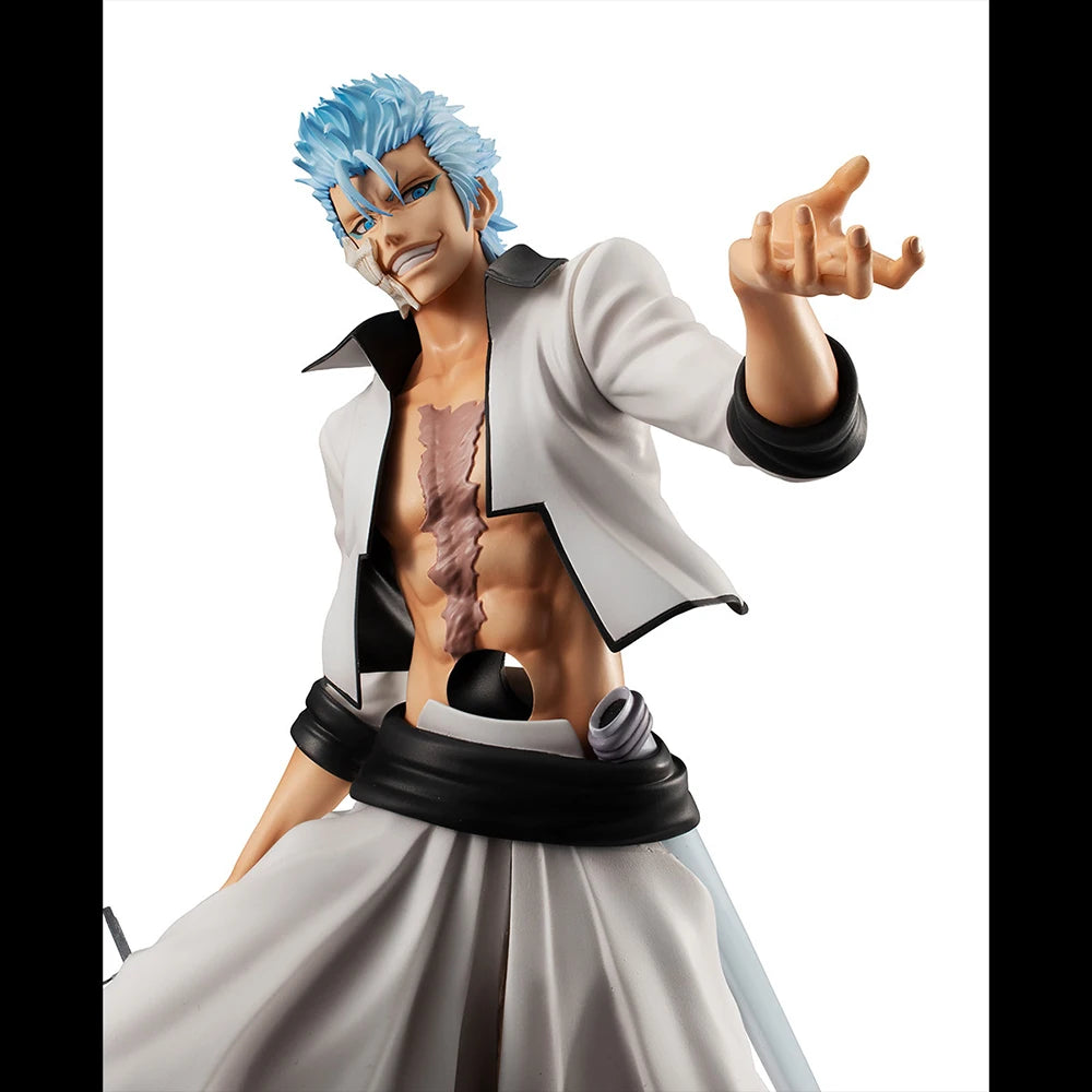 100% Original in Stock MegaHouse G.E.M. Bleach Grimmjow Jaegerjaques Anime Figure Collection Series Model Decoration Garage Kit