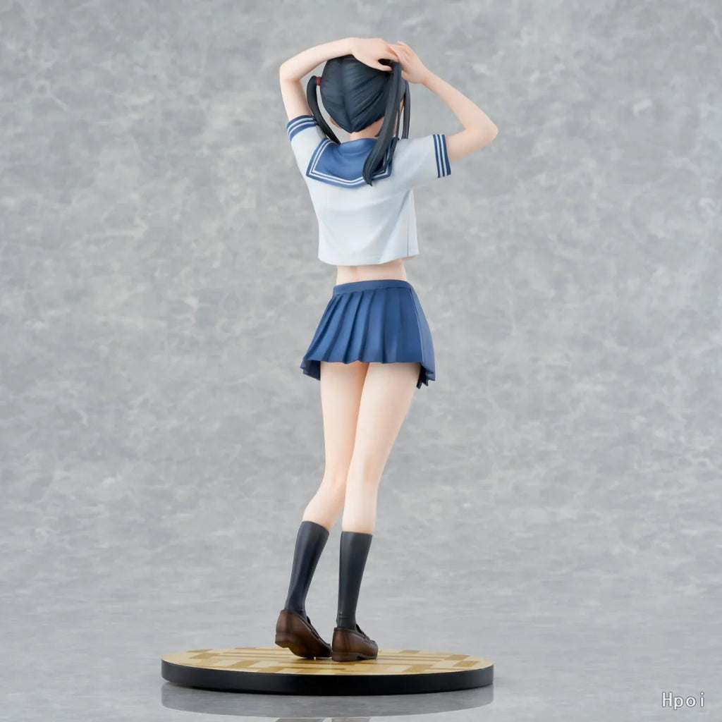 28CM Anime Sailor Fuku no Mannaka Union Figure Sailor Suit JK Dress Up Model Toy Clothes Detachable Standing Doll Action Figure