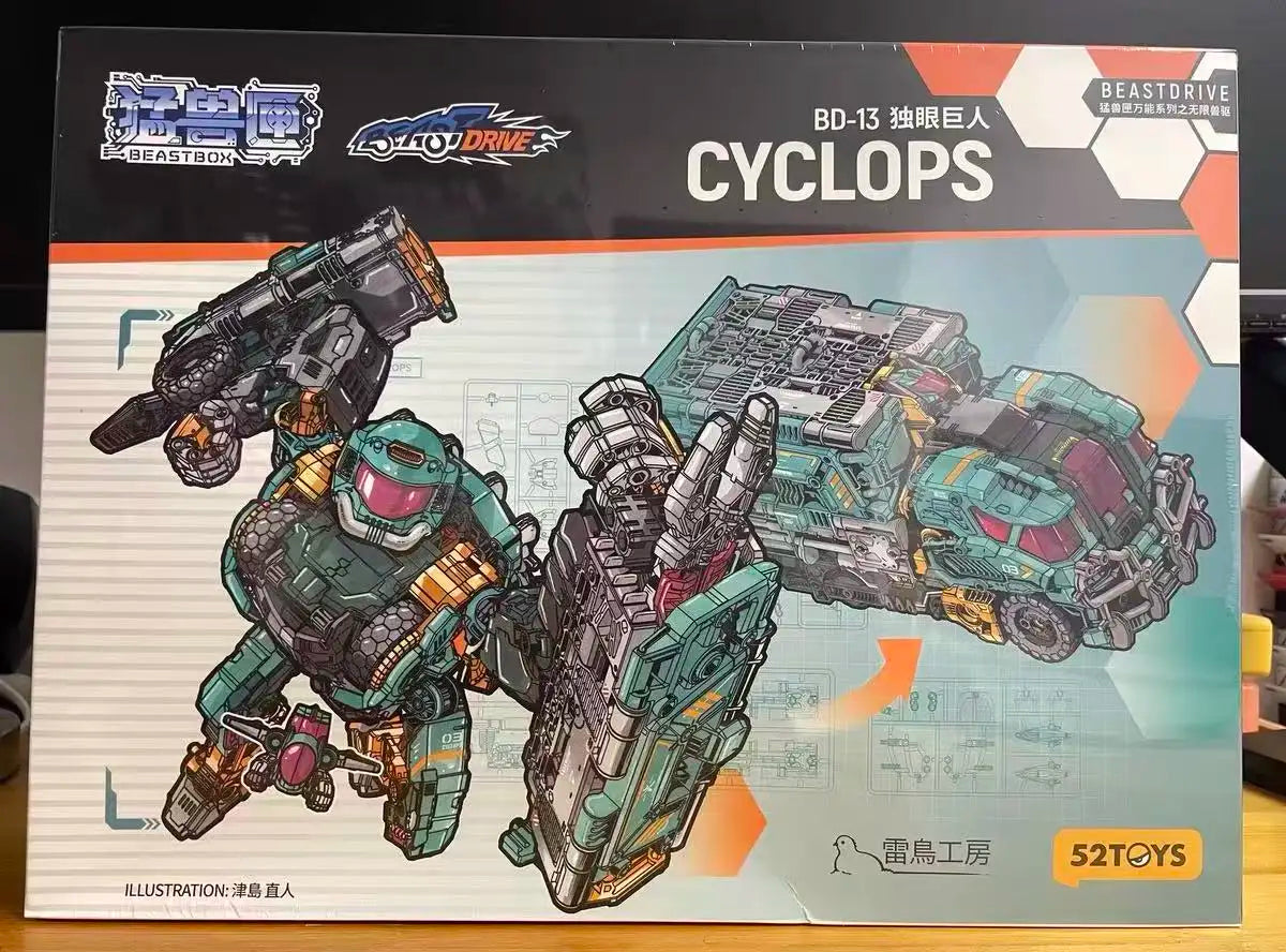 Hot Sale 52toys Beast Box Series Infinite Beast Drive Cyclops Gorilla Transforming Toys Mecha Birthday Gift Xmas Gift In Stock