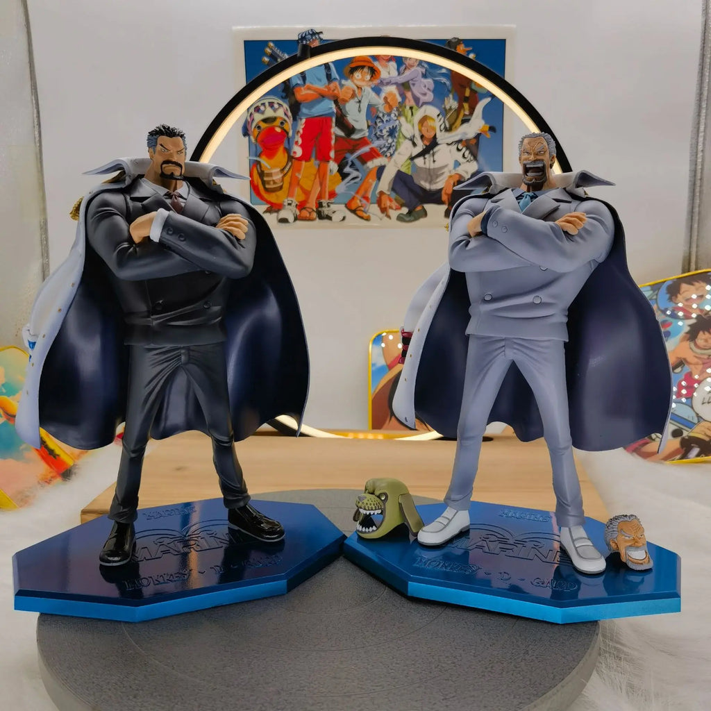 POP One Piece Фигура Monkey.D.Garp 26CM Аниме PVC екшън фигурка играчки 3 глави Garp статуя Kapu фигурка колекционерски модел кукла подарък