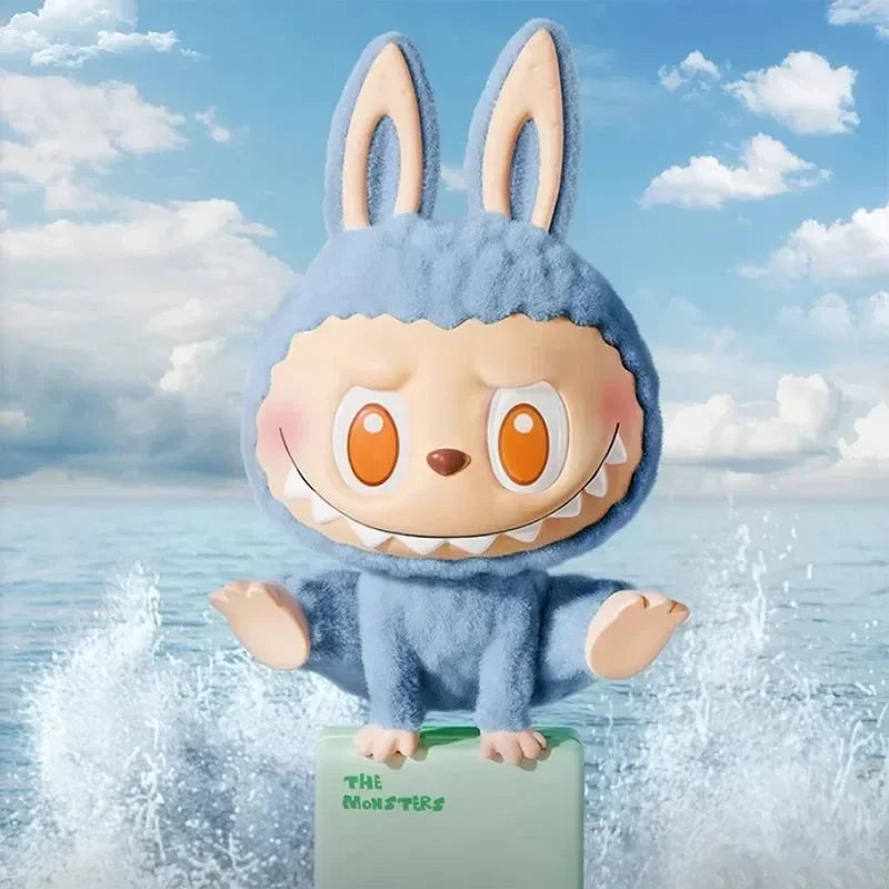 Authentic Popular POPMART THE MONSTERS Labubu Lazy Yoga Series Collectible Figurine Blind Box Toy Decoration Gift