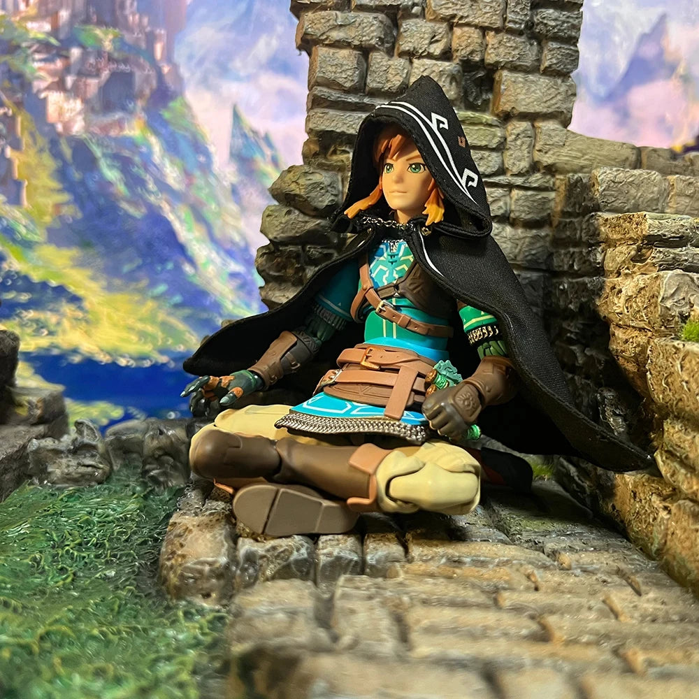 Figma The Legend Of Zelda Link Cloak Game Action Figure Tears Of The Kingdom Toys Clothes Accessory Applicable 1/12 Model