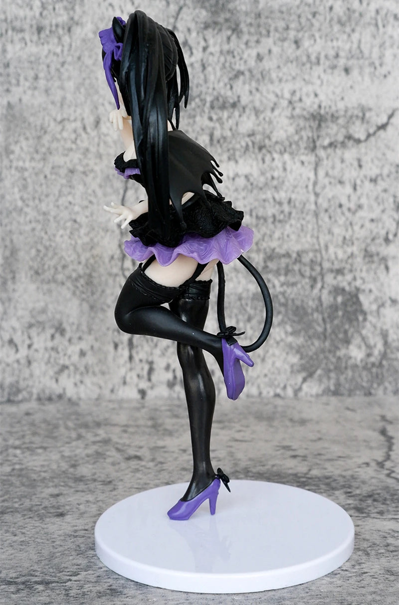 Cute Anime Tokisaki Kurumi Purple Nightmare Ver. PVC Action Figure Game Statue Collection Model Kids Toys Doll Gifts 21cm