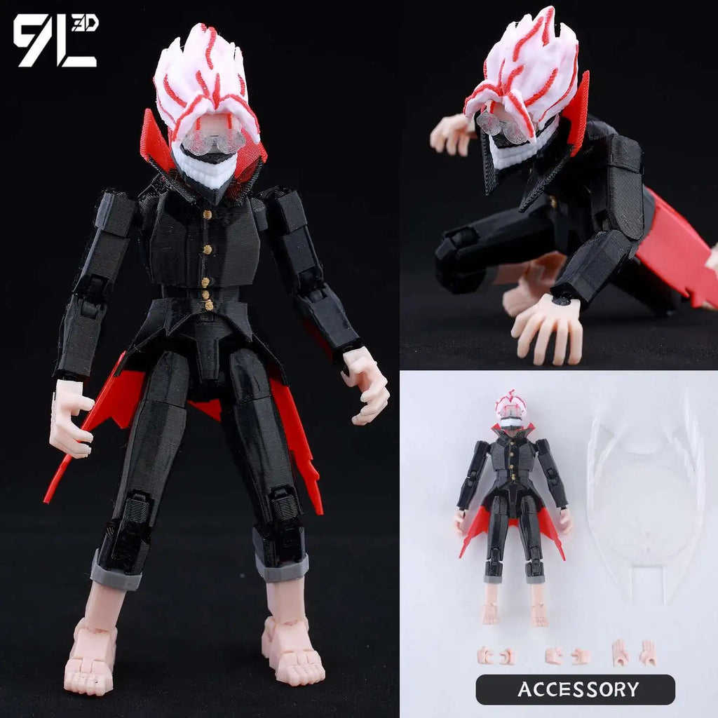 9L 3D Printed Roronoa Zoro One Piece Lucky Dummy 13 Movable Shapeshift Action Figures Mannequin Toys for Anime Lovers