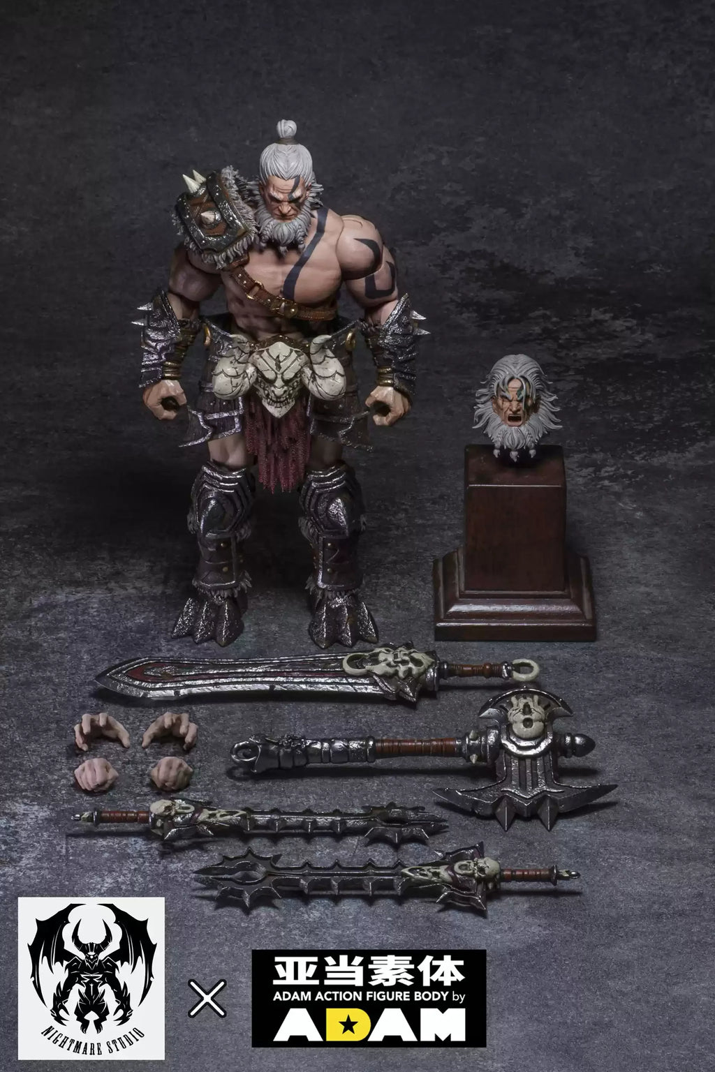 Hot Sale Nightmare Studio D20 1/12 Scale Classic Game Characters Barbarian Male Warrior Full Set 6inch Action Figures Toy Gifts