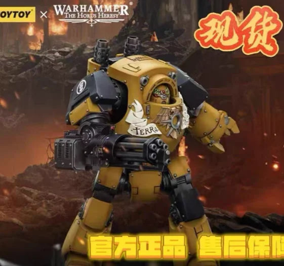 【SF】JOYTOY 1/18 Action Figure Imperial Fists Contemptor Dreadnought Model Toys Gifts Collection Ornaments