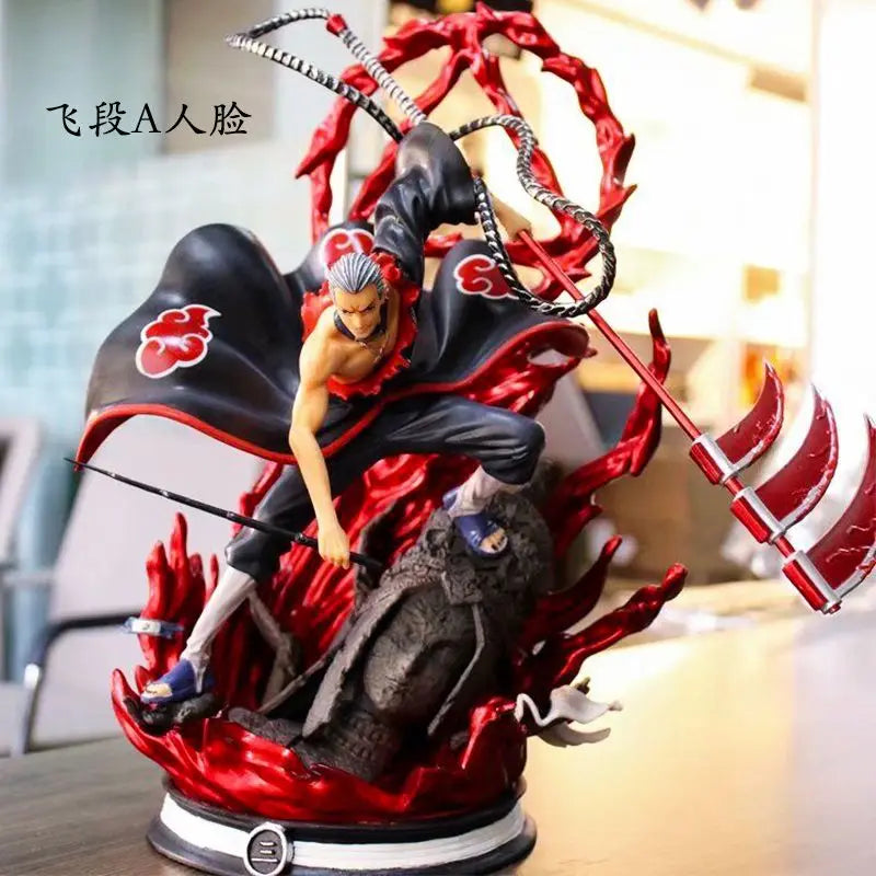 36 cm Hidan Akatsuki Böser Gott Form Figur Animation Peripherie Spielzeug Sammlungen Desktop Ornament Handwerk Modell Urlaub Geschenke Spielzeug