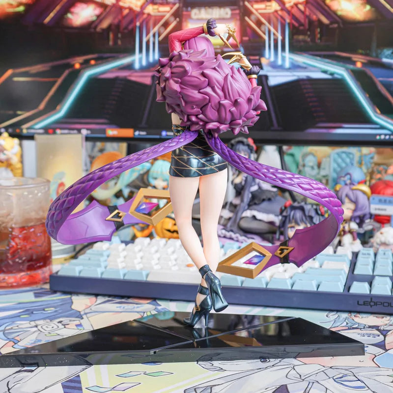 K/DA Evelynn Figure Ahri Akali Kai'Sa PVC 27cm 1/7 Anime Toy Game Merchandise Model Collection Display Gift Official In Stock